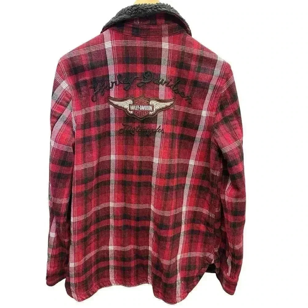 Harley-Davidson Heritage Silver Wing 'Shacket" (Shirt Jacket) Women’s Size M - Picture 4 of 12